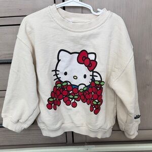 Zara Cream Hello Kitty Sweatshirt